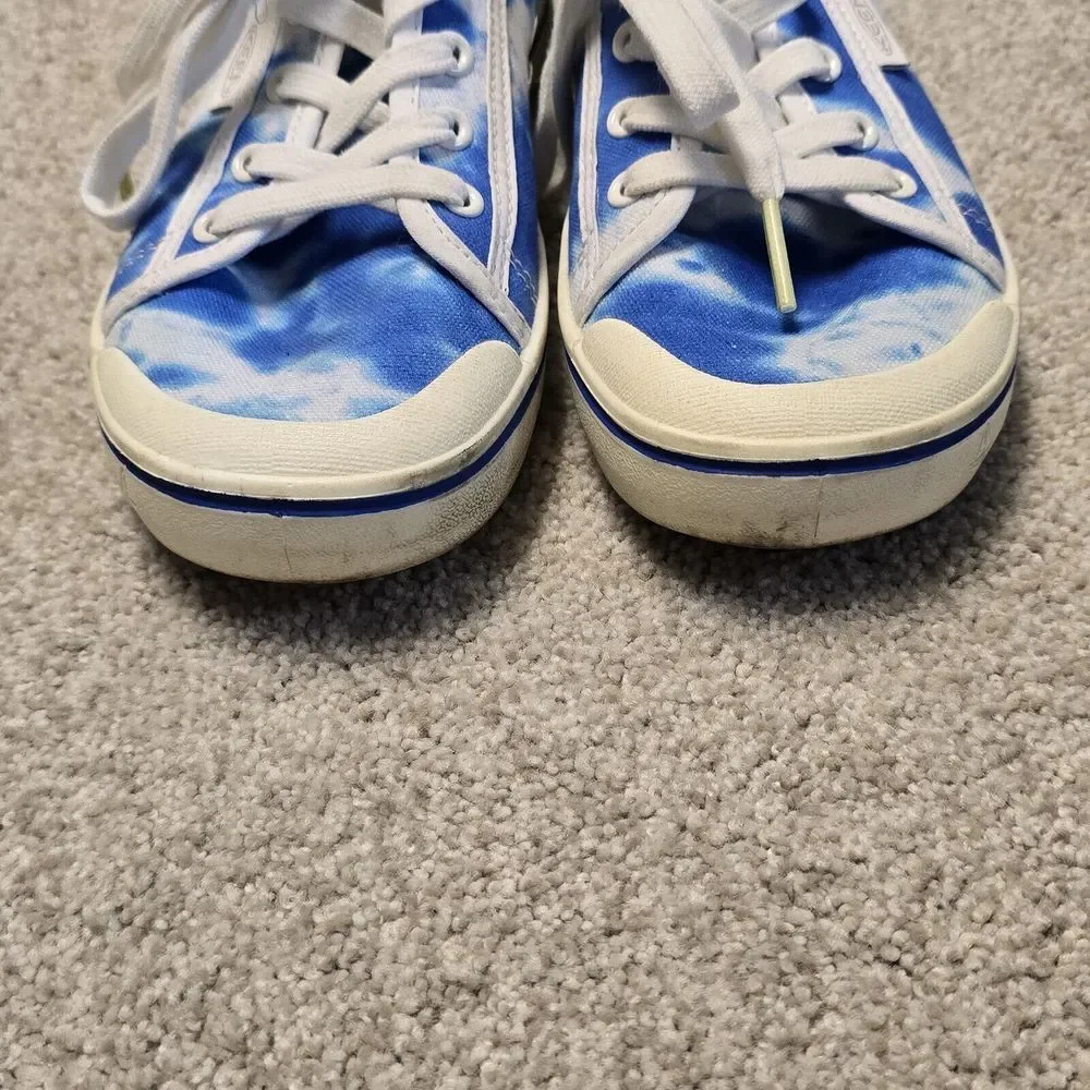 Keen Womens Size 7.5 Elsa Lite Blue White‎ Casual Fashion Sneakers Shoes